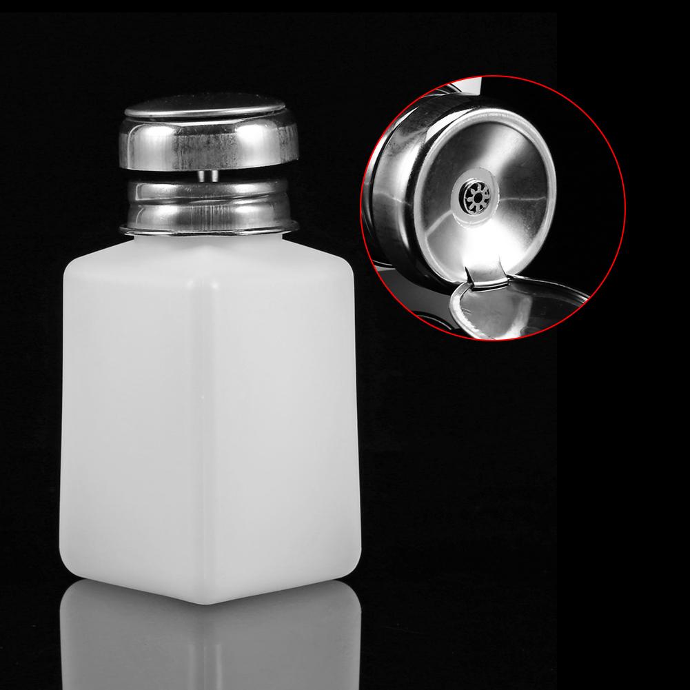 200ML Pump Dispenser Alcohol Polish Makeup Cleanser Liquid Remover Cleaner Empty Nail Bottle