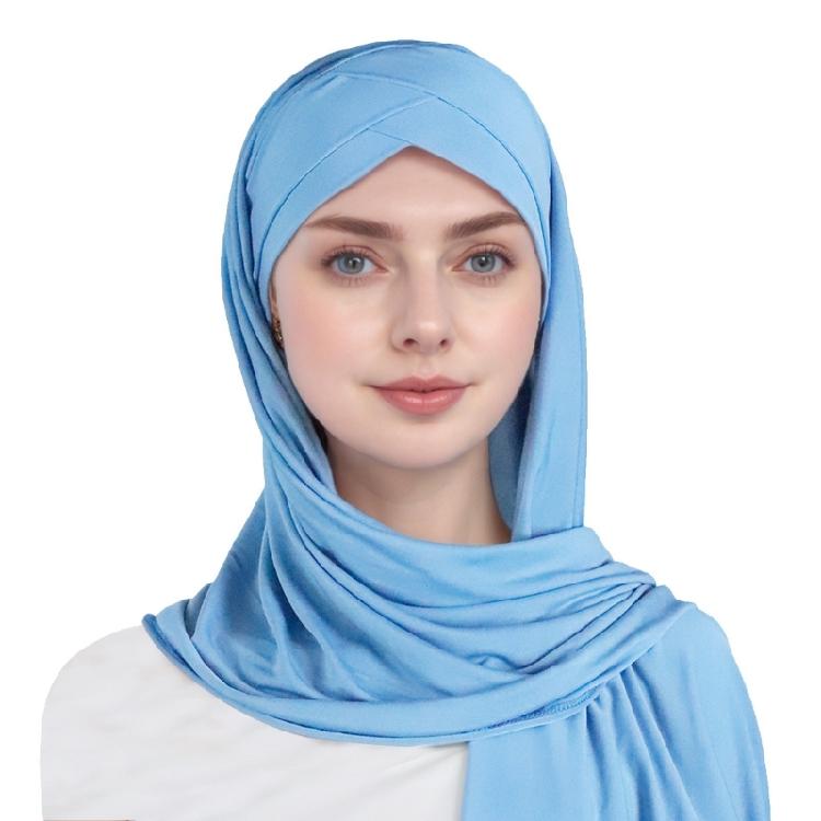 Classical Cotton Hijab Shawl Multi Functional Stretchable Fabric Headgear For Fashion And Everyday Outfits