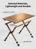 Double-Sided Lightweight Aluminum Folding Camping Table for Outdoor, Barbecue, and Leisure Use