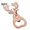 Deer Head Bottle Opener Opener, Creative Beer with Puns "One Outdoor Camping You" Meaning, Zinc Alloy Wedding Favor Gift for Groomsmen 3D