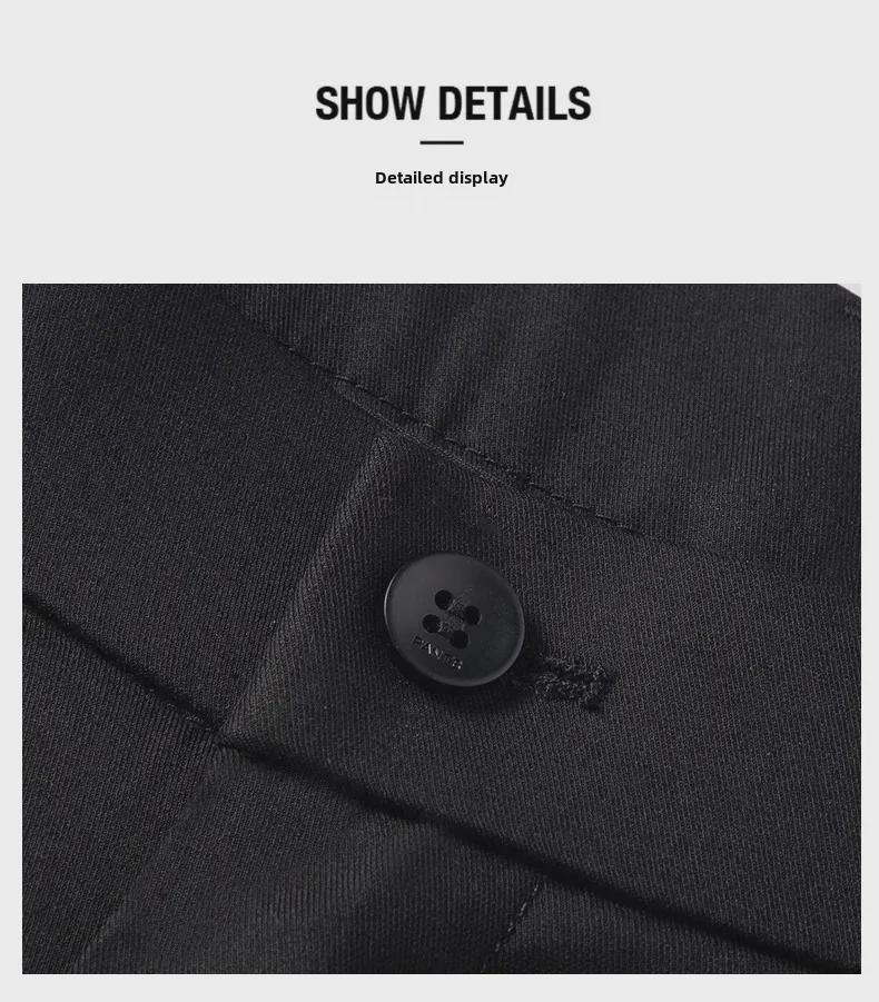 Herren Business Casual Maulbeerseide Hose: Neu, Locker geschnitten, Knitterarm, Elastisch, Dick, Gerades Bein für Herbst/Winter.