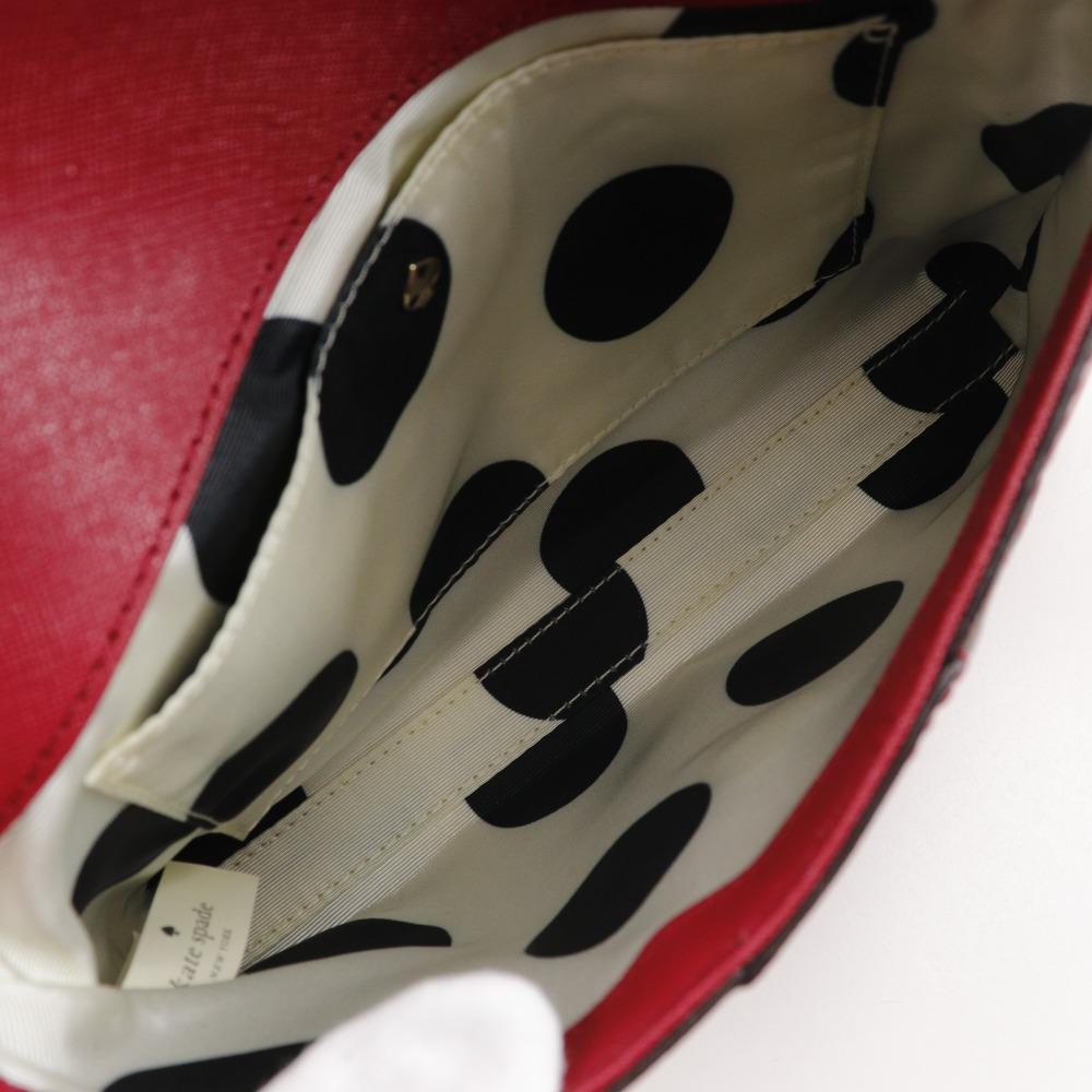 Kate Spade Pochette Shoulder Bag Red leather Women Used