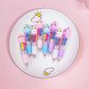 5Pcs/Lot Kawaii Cartoon Unicorn Four Color Ballpoint Pens Cute Ball Point Pens Kids School Stationery Writing Supplies Gift