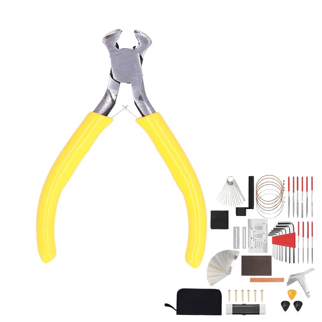 Guitar Repair Tools String Winder Bridge Pins Sanding Kit Hex Wrench Maintenance Utensils