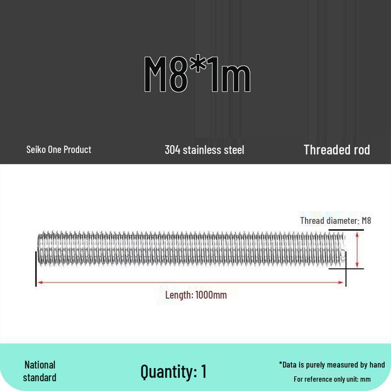 Stainless Steel Full Threaded Rod Bolt M5-M42