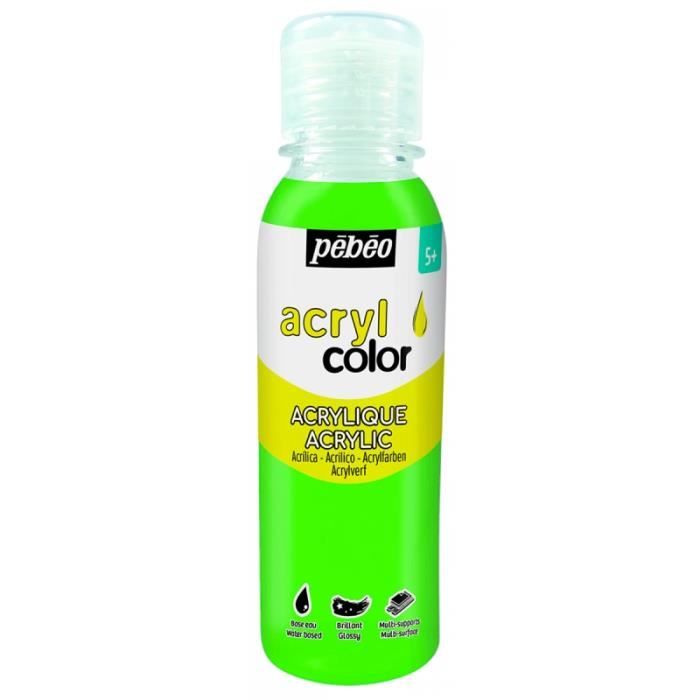 Acrylic Paint - Acrylcolor - 150 Ml - Light Green - Glossy - Child