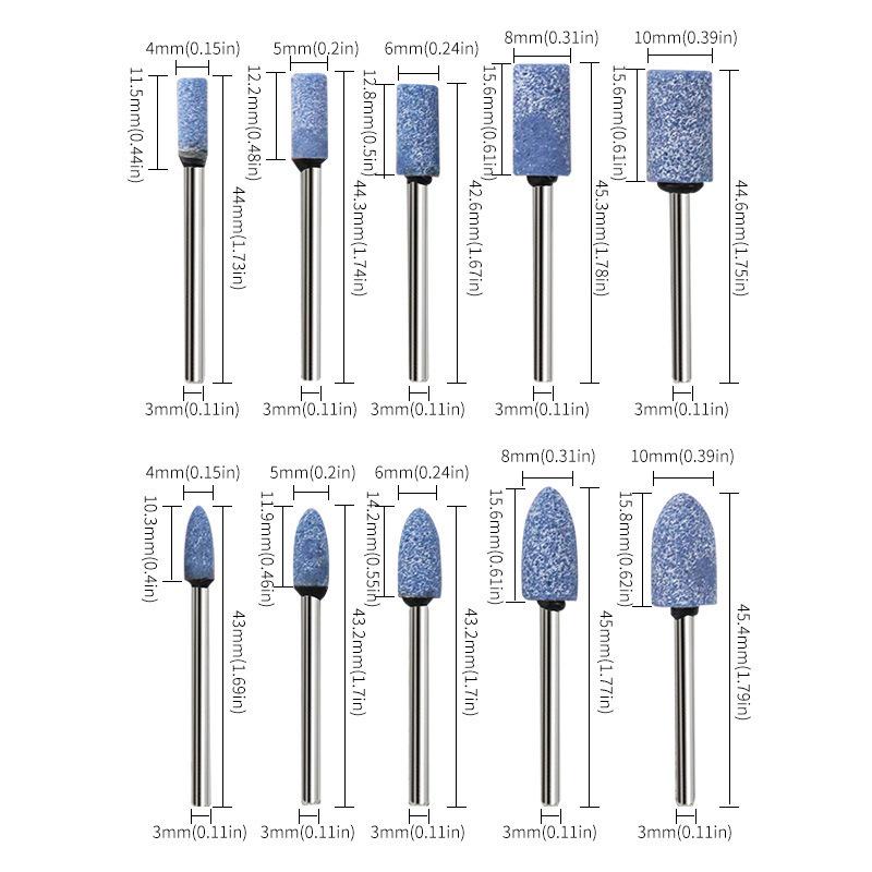 3mm Shank Flint Grinding & Polishing Bit - Pneumatic/Electric Tool Accessory