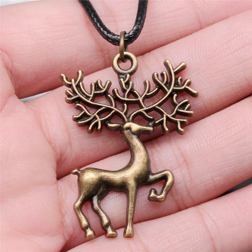 Animal Necklace Leather Chain 45cm Male Jewelry Evening Personalized Decorations