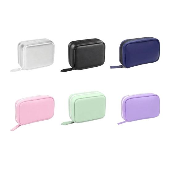 Pill Organizer with 14PCS Clear Zipper Bags Inside Medicine Case Waterproof Portable Travel Storage Holder for Daily Supplements