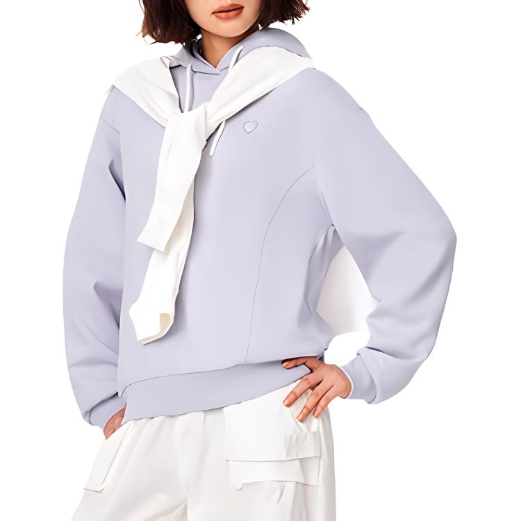 Li Ning Sports Life Collection Sweatshirt Women's Sea Salt Purple AWDU596-1