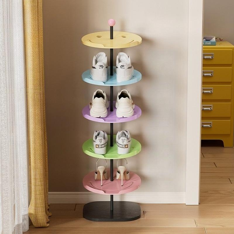 Multi-layer Shoe Rack Space-Saving Rainbow Shoe Organizer Standing Entryway Shoe Shelf for Dorm/Apartment Wardrobe Storage