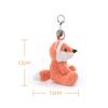 Apricot Lamb Velvet Fox Plush Toy, Cute Soft Keychain, Perfect for Boys and Girls, Fits Kids Backpacks and Purses, 12cm