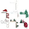 Festives Metal Door Frame Sign Door Corner Decoration for Christmas Celebration Home Decoration for Window and Wall