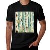 Animals In The Birches Kids Print Tshirt Casual All Match Short Sleeve Tshirt