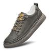 2024 Shoes for Men Cow Leather Casual Shoes Cool Flat Skateboard Shoes Youth Fashion Slipo-on Sneaker