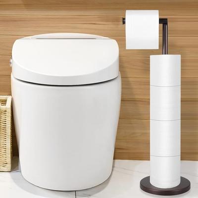 Free Standing Toilet Paper Holder Stand Large Tissue Storage Rack Paper Roll Floor Stand  Home