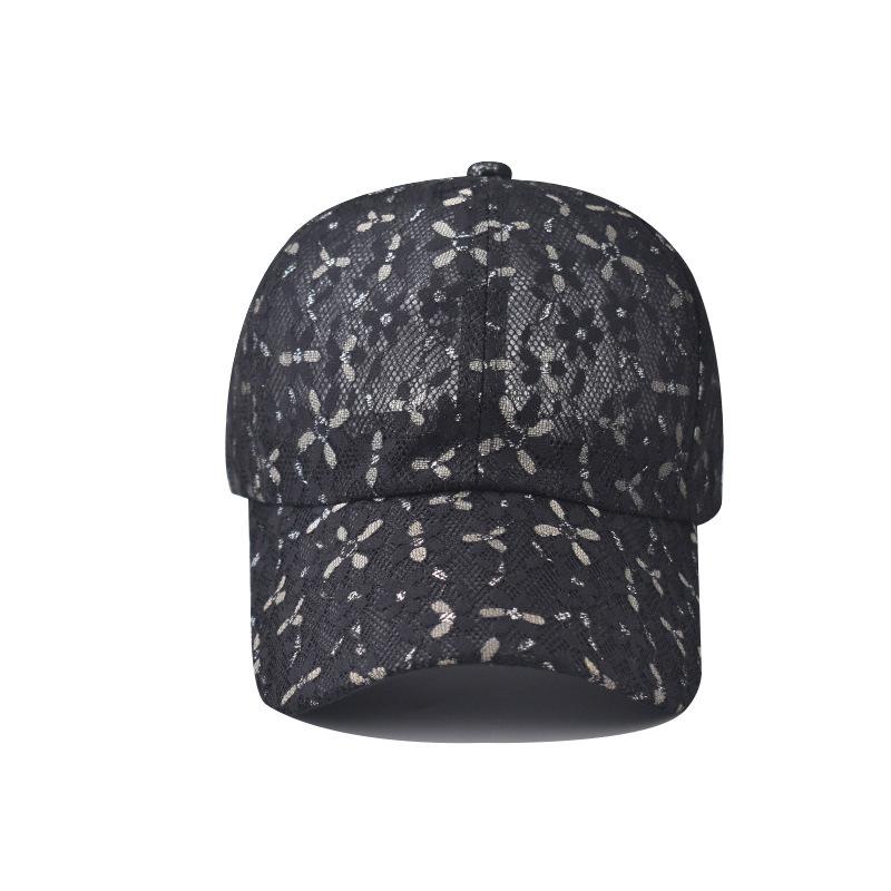 New Men'S And Women'S Lace Flower Baseball Cap, New Style Summer Breathable Soft Top Cap