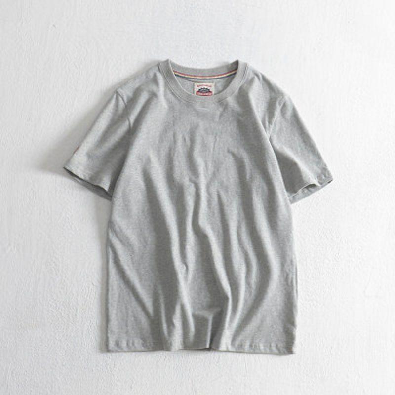 Export Short Sleeve Label Cutting Original Order Men's 100% Cotton T-shirt