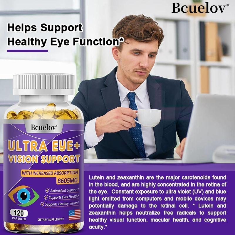 Ultra Eye & Vision Support 8605mg, Premium Eye Health Supplement with Increased Absorption, Antioxidant Support for Daily Vision