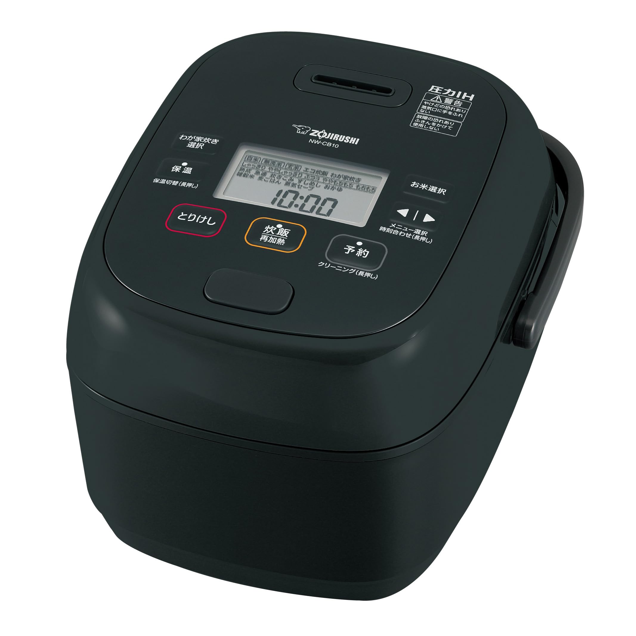 

Zojirushi Mahobin Rice Extreme High Large Pressure IH Made in 2 Care Black Cooker, 5.5 Cups, Cooking, Heat, Firepower, Type, Japan, Points, NW-CB10-BA чорний