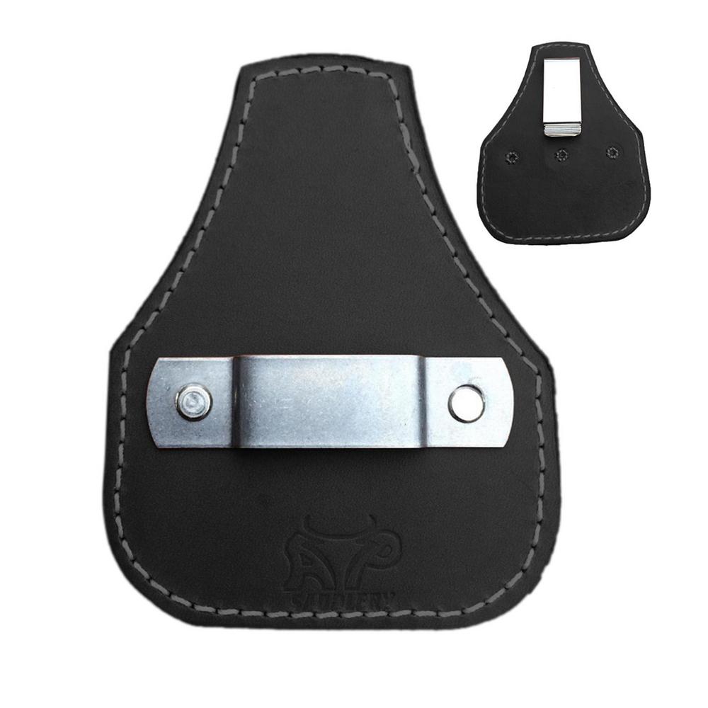 

1pcs Tape Measure Tool Bag Holder leather Waist Pocket Pouch Belt Holder for Standard Tape for Measures Plumber Carpenter Tool чорний
