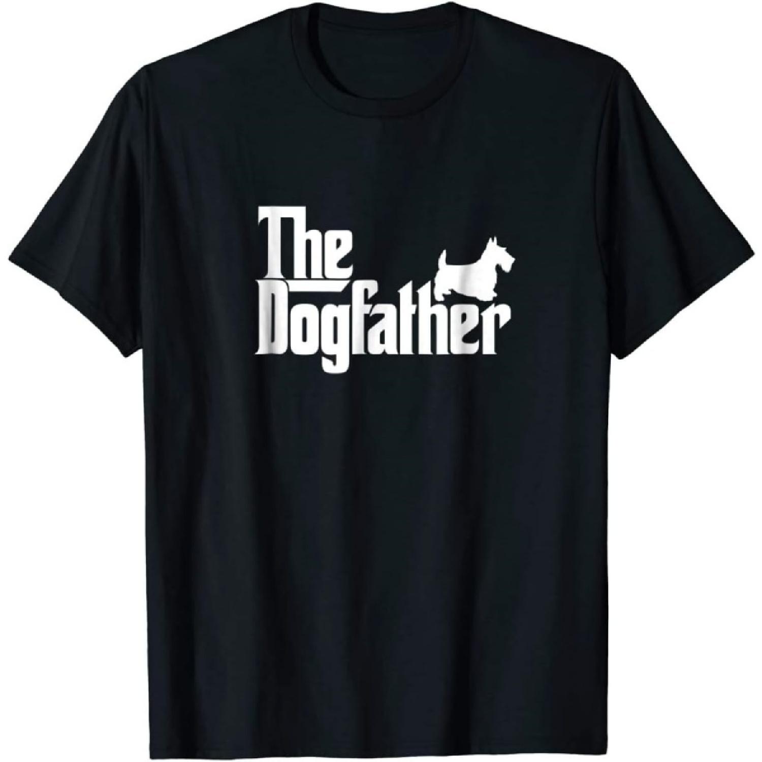 Kiristyle Mens The Dogfather Scottish Terrier Dog Father Dad Shirt Men S