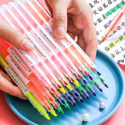 Fluorescent Marker Pen for Students - Vibrant Colors for Note-Taking, Highlighting, and Drawing Key Points.