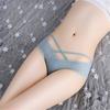 Women Sexy Tulle Lace Low Waist  Ice Silk Panties Underwear