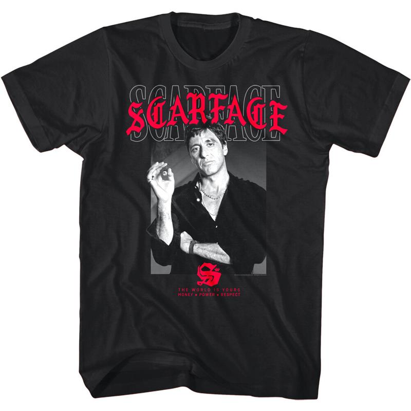 Scarface Tony Montana Cuban Cigar Smoking Unisex T-Shirt Al Pacino Gangster Movie