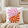 Cuscino Boho Matisse Linea Corallo Disegno a Linee Cuscino Copricuscino Federa Anti-Acari Decorazione Divano Soggiorno Cuscino Stanza