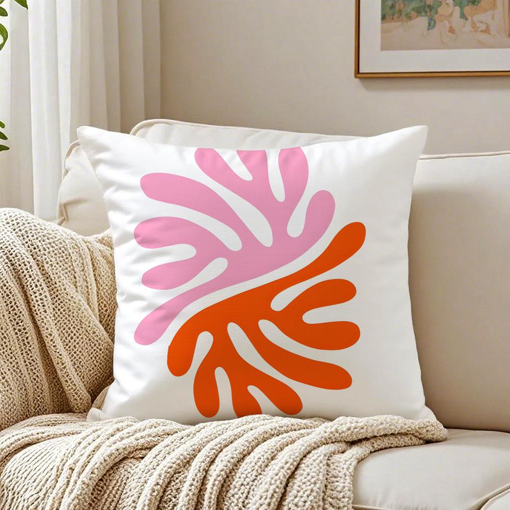 Cuscino Boho Matisse Linea Corallo Disegno a Linee Cuscino Copricuscino Federa Anti-Acari Decorazione Divano Soggiorno Cuscino Stanza