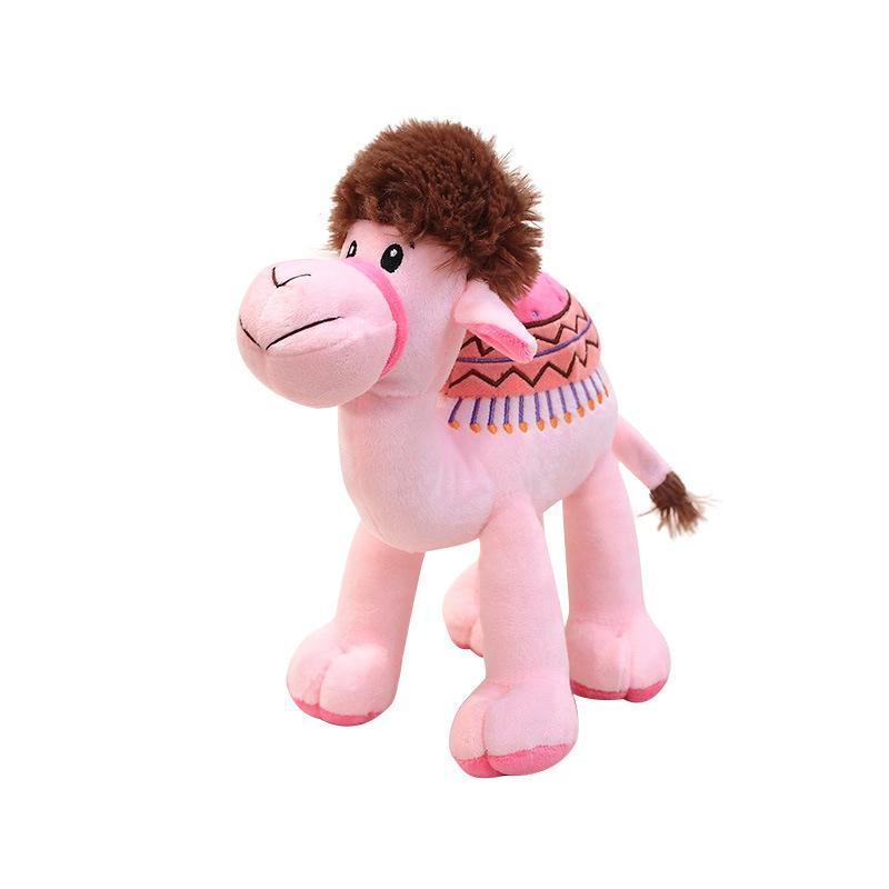 Girl's Heart Pink Desert Camel Doll Plush Toy Small Camel Doll Children's Doll Travel Gift