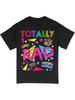 Printed Design – No Texture__80S Vintage T-Shirt | Neon Retro Sound Pattern | Unisex 90S Vintage Top