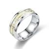 Fashion Heartbeat Luminous Ring for Women Men Fluorescent Rings Heart Glow In Dark Stainless Steel Couple Ring JewelryGift