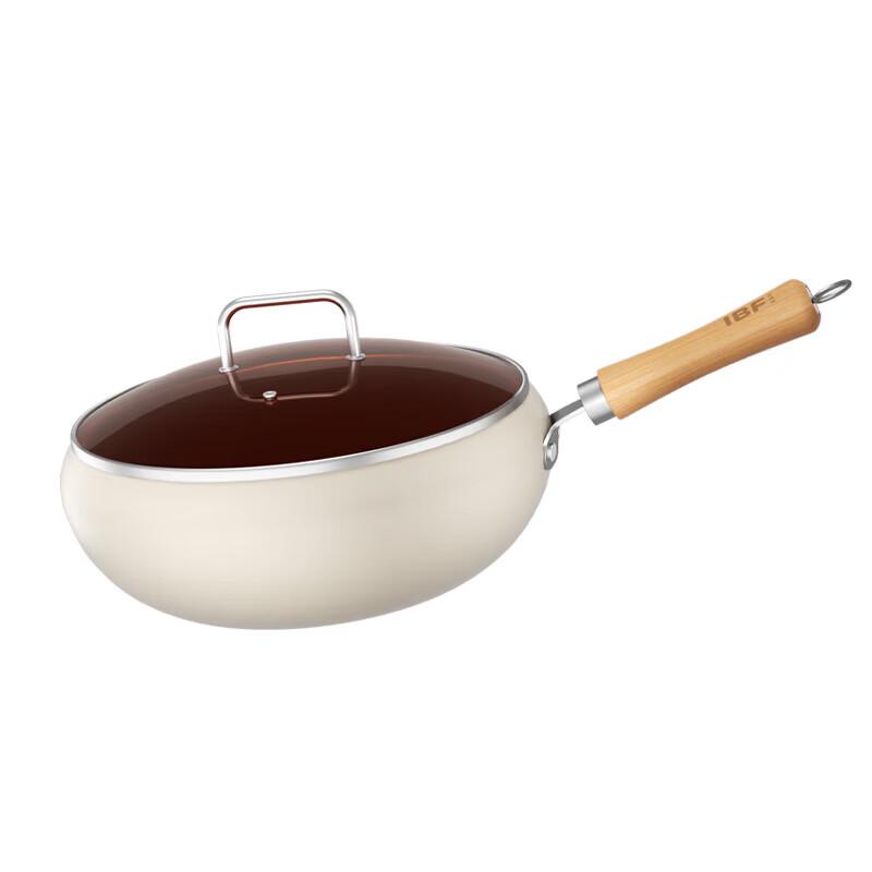IBF 24cm Non-stick Stir-fry Wok