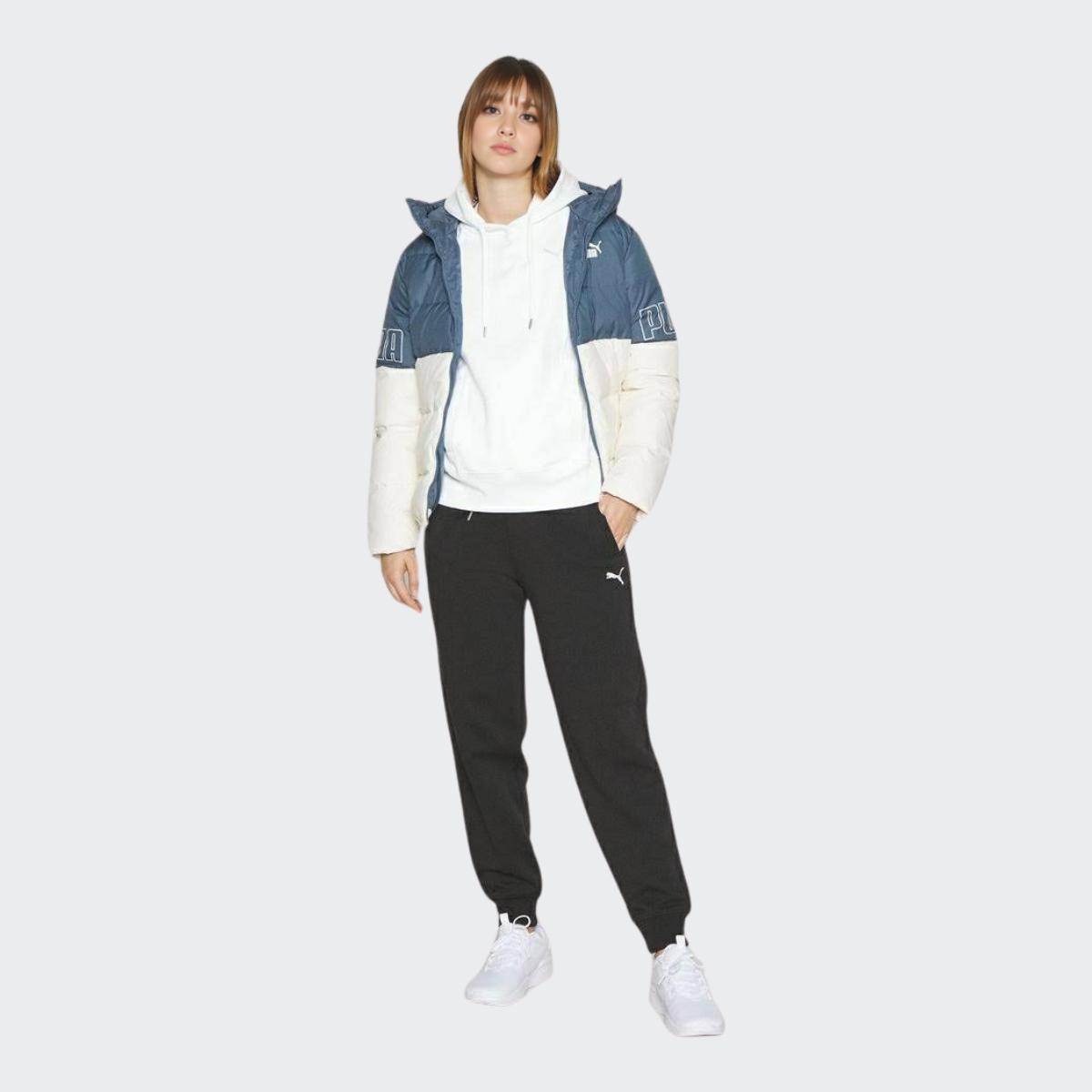 Puma Solid Color Sports Толстовка с капюшоном на шнуровке Женские топы Белый 847688-02 M — фото 3