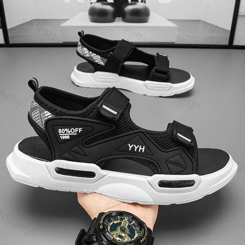 Fashion Summer Men's Outdoor Sandals High Quality Non-Slip Comfortable Man Beach Sandals Fashion Thick Soled Casual Sandals Zapatos