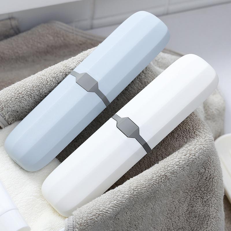 Home Portable Toothbrush Box Student Travel Plastic Toothbrush Cup Tableware Box Pencil Box Toothbrush Toothpaste Storage Box