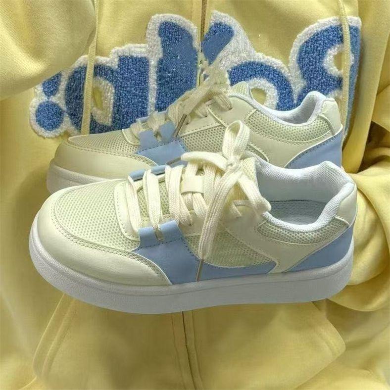 Breathable mesh high-value board shoes women's shoes summer new comfortable versatile board shoes lightweight student running shoes