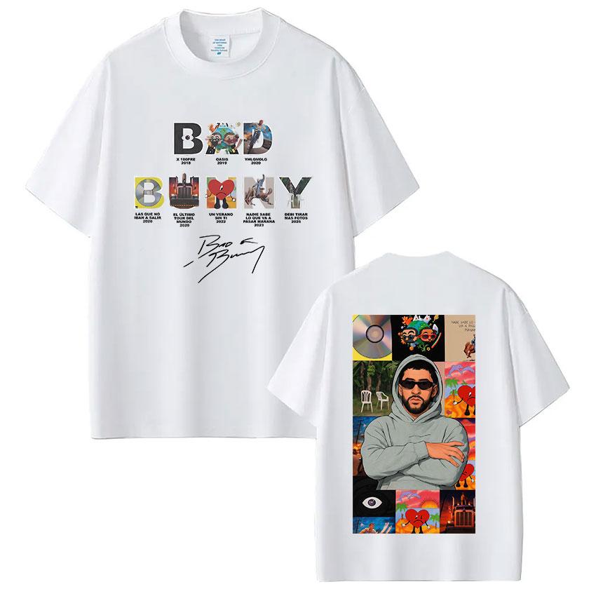 The Album Cover Design of Rapper Bad Bunny Printed Tshirt Suitable for Both Unisex  Women Comfortable and Soft Cotton Streetwear