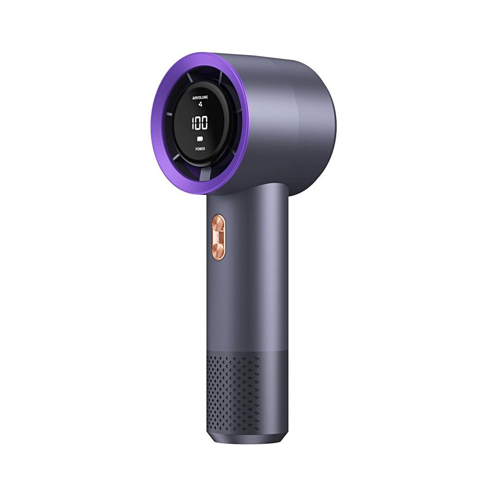 USB Rechargeable High-Speed Mini Fan with 199-Speed Display and Custom Logo Option