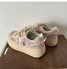 Thick-soled casual small fragrant style versatile thick-soled little white shoes women's 2025 new autumn and winter canvas shoes popular low-top board