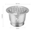 Stainless Steel Refillable Coffee Capsule Pod Coffee Filter Holder Portable Replacement for Nespresso Coffee Maker