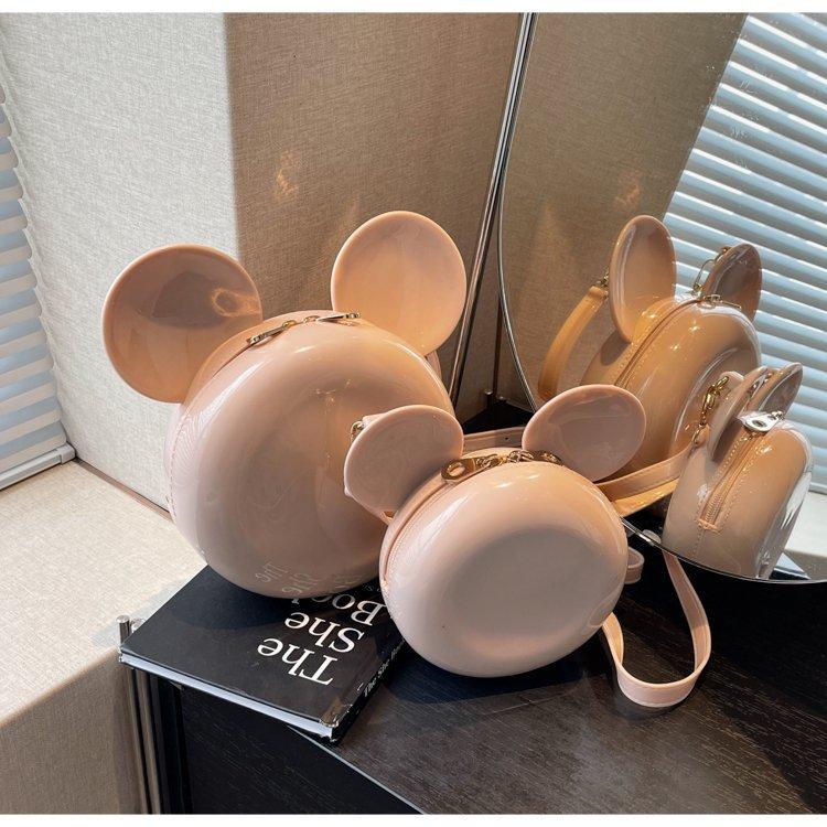 

Мила мультяшна жіноча сумка з головою Міккі, літня жіноча сумка-месенджер через плече, нішева іноземна універсальна сумка через плече S