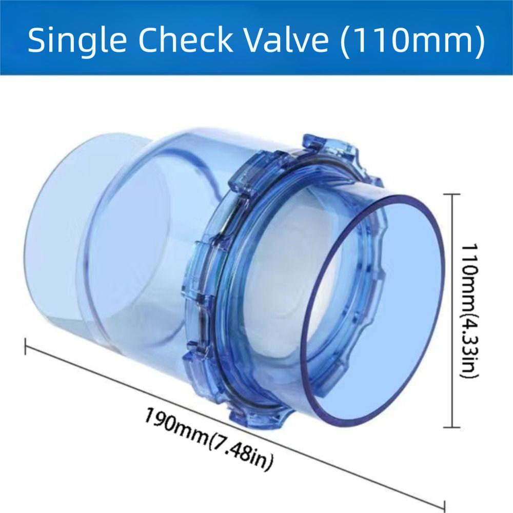 50 mm atloku pretvārsts UPVC materiāls