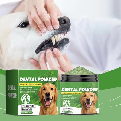 Dog Teeth Cleaning Powder   Plaque, Keeps Teeth And Gums Healthy And Maintains Fresh Breath