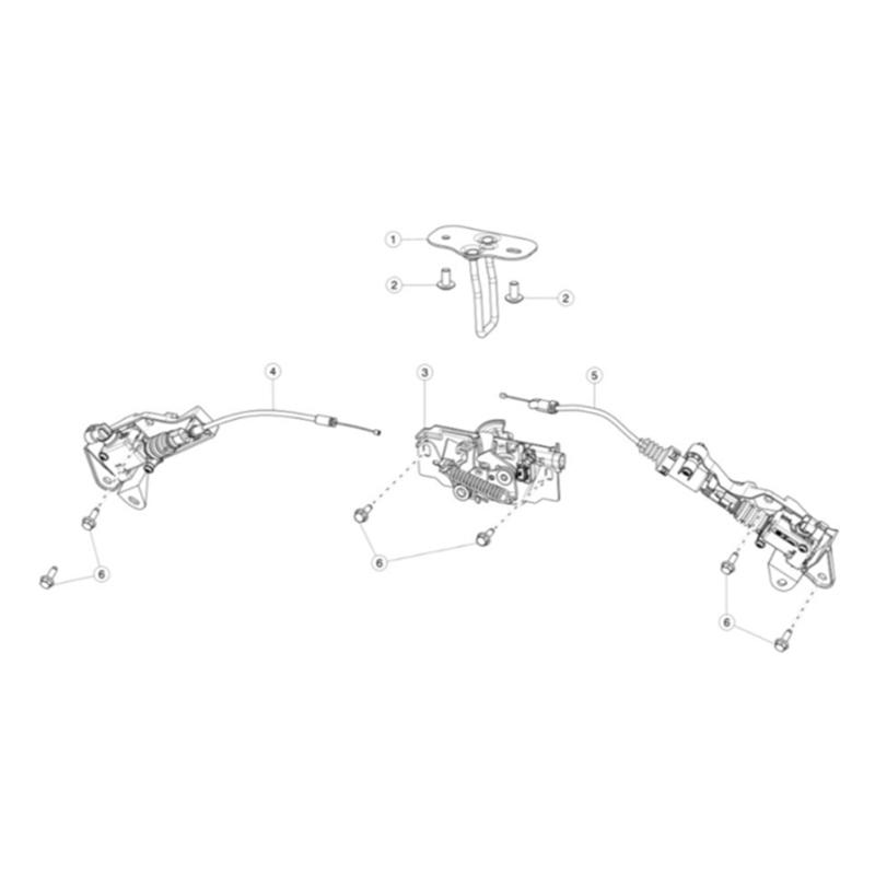 Motorhaubenverriegelung Schloss Betätiger Entriegelungskabel für Y 2021-2023 1500398