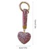 Fashion Rhinestone Heart Keychain Pendant Lovely Hanging Decorations Keyring Charm for Purse Bag Backpack Handbag