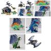 Creative T-rex Plush Toy In Dinosaur House Theme For Christmas Gift