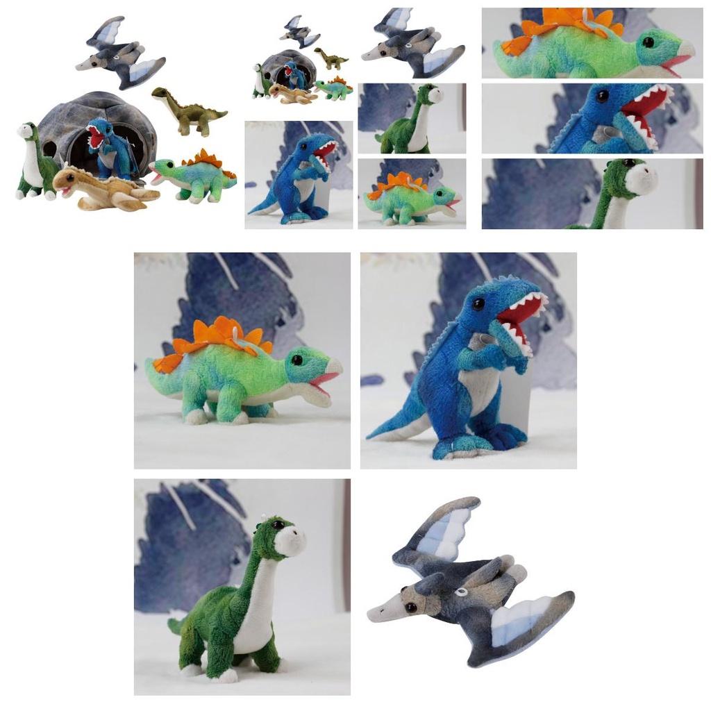 Creative T-rex Plush Toy In Dinosaur House Theme For Christmas Gift